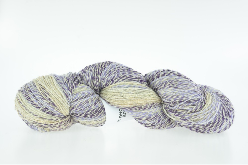 Wełna Aade Long 8/2 - LILAC/BEIGE melange - 204g