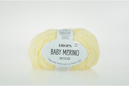 DROPS Baby Merino - 03 jasny żółty