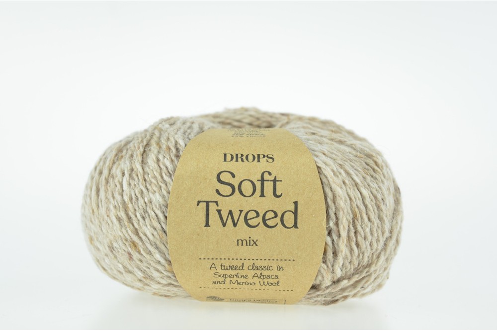 DROPS Soft Tweed - 03 piaskowy