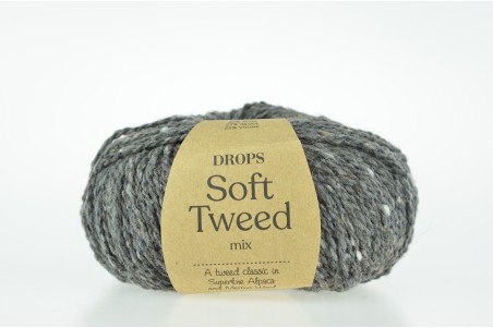 DROPS Soft Tweed - 08 ziarna pieprzu