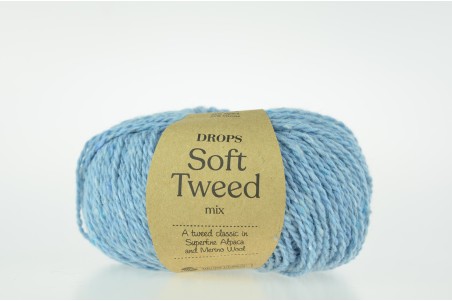 DROPS Soft Tweed - 11 akwamaryna
