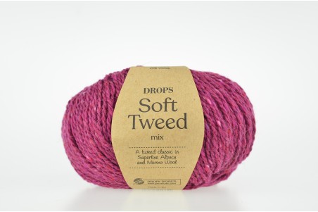 DROPS Soft Tweed - 14 sorbet cherry