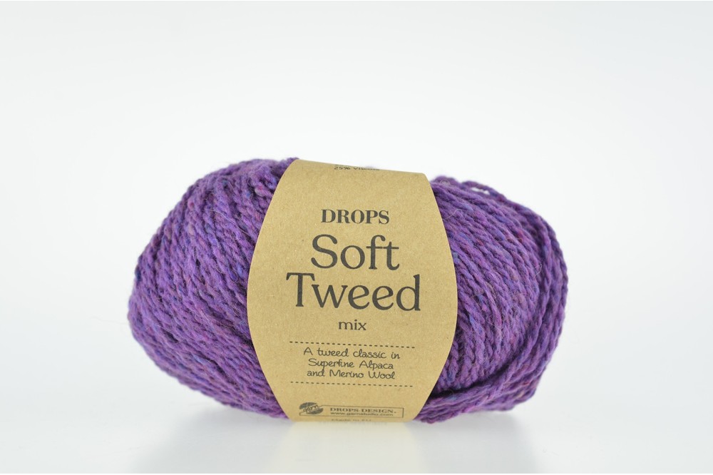 DROPS Soft Tweed - 15 purple rain