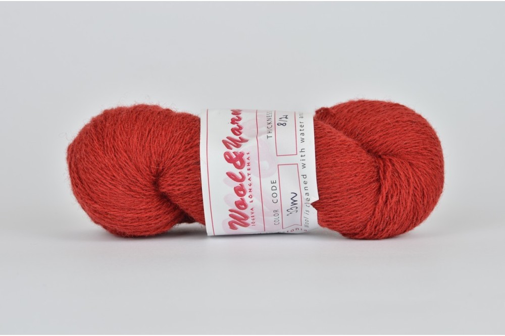 copy of Wełna estońska 8/2 ciemna czerwona (33k/m) - 115g