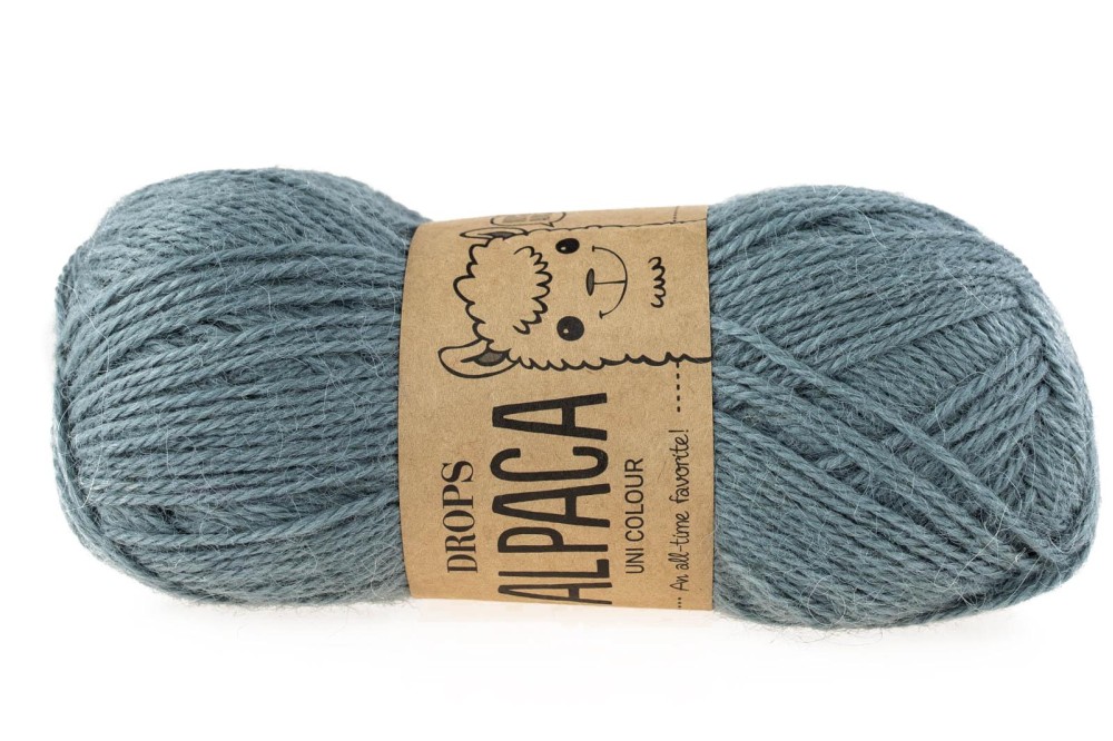 DROPS Alpaca - 7139 niebieski mineralny