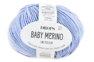 DROPS Baby Merino - 24 jasnobłękitny
