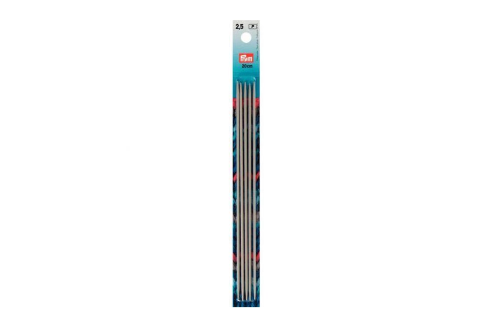 Druty skarpetkowe Prym aluminium 20 cm- 2,5 mm