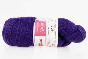 Wełna estońska 8/2 fioletowa (39m) - 105g