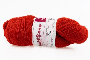 Wełna estońska 8/2 czerwona II (35m) - 105g