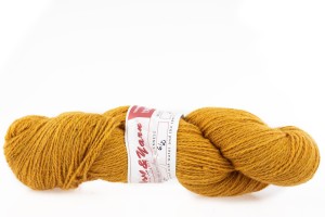 Wełna estońska 8/2 żółta (20) - 210g
