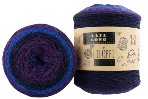 Wełna estońska 8/2 - Purple Black