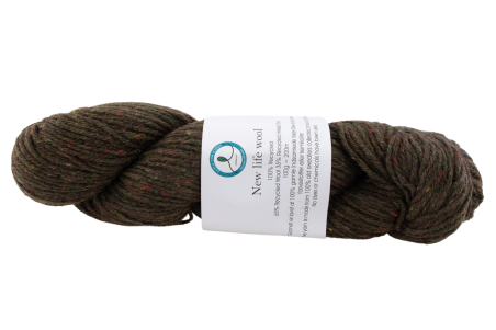 New Life Wool Mørk Khaki 7100