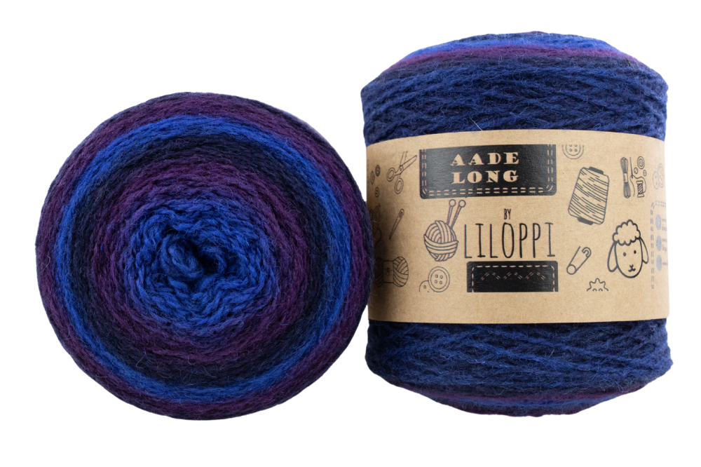 Wełna estońska 8/2 - Blue Lila