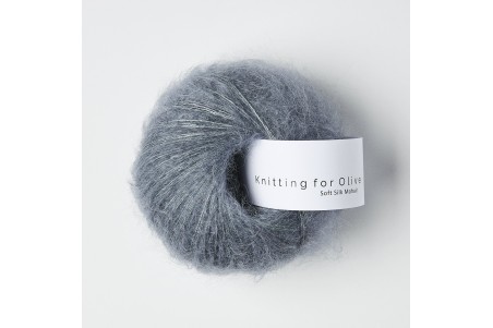 Knitting for Olive Soft Silk Mohair - Dusty Petroleum Blue