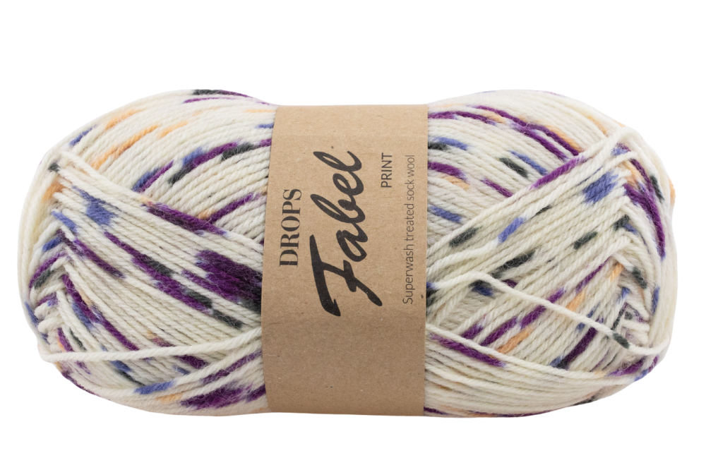 DROPS Fabel Print -  tort confetti 924