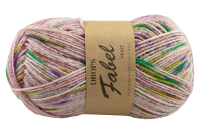 DROPS Fabel Print -  lawendowe pola 927