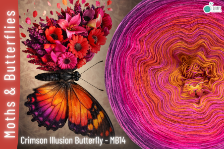 CRIMSON ILLUSION BUTTERFLY - MB14