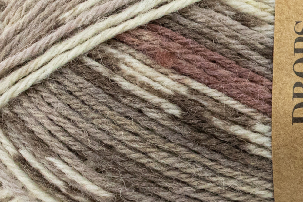 DROPS Fabel Print - mleczna czekolada 912
