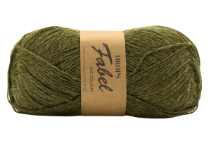 DROPS Fabel Uni - ciemna oliwka 122