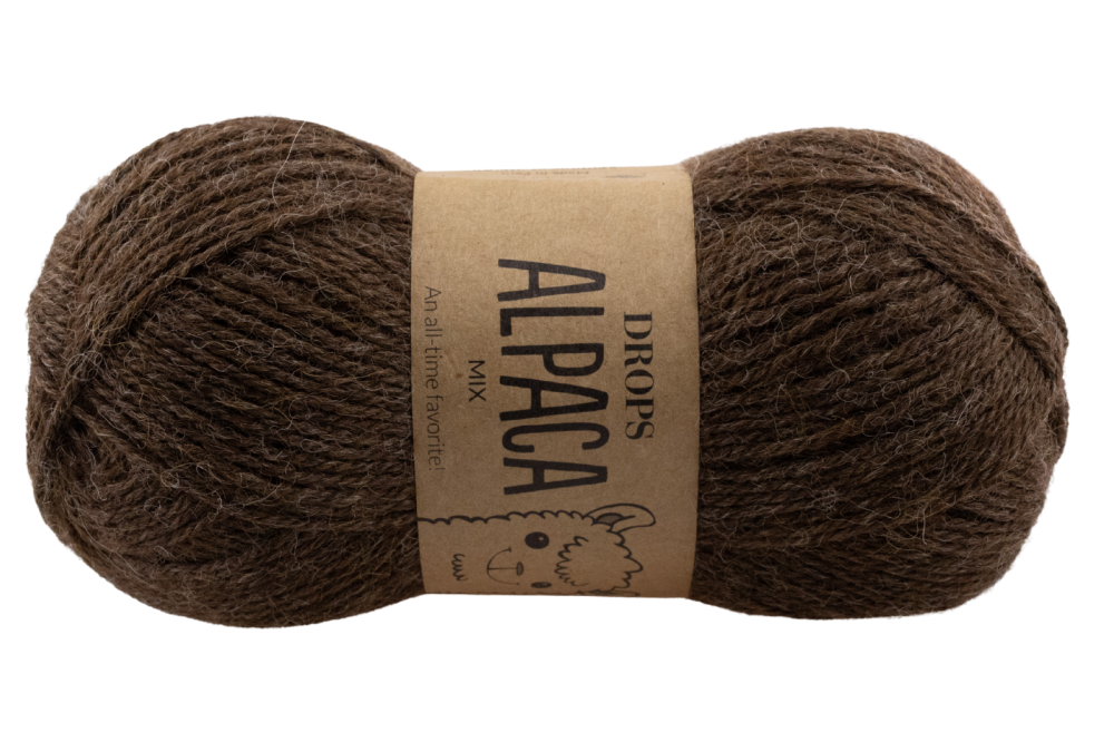 DROPS Alpaca - 9043 ziarno kakaowca