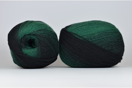 Wool Jazz Artistic - 004 czarno-zielona
