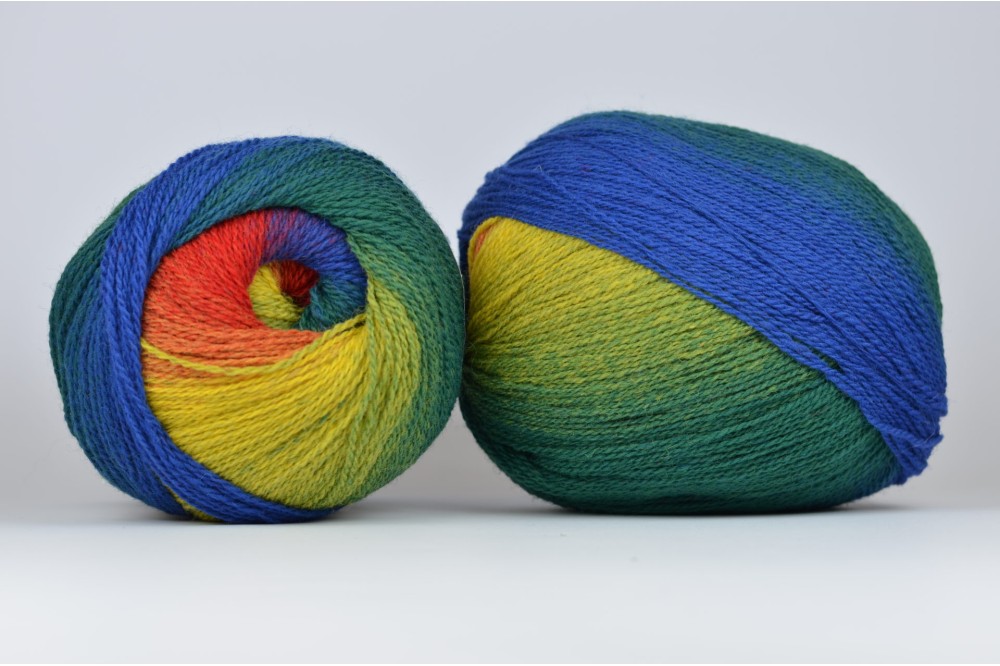 Wool Jazz Artistic - 41 tęczowa