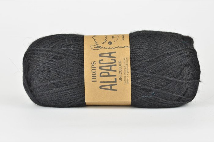 DROPS Alpaca - 8903 czarny DROPS Alpaca - 8903 czarny