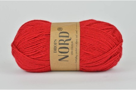 DROPS Nord - 14 czerwony