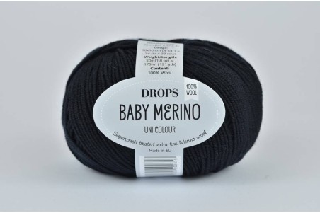 DROPS Baby Merino - 21 czarny