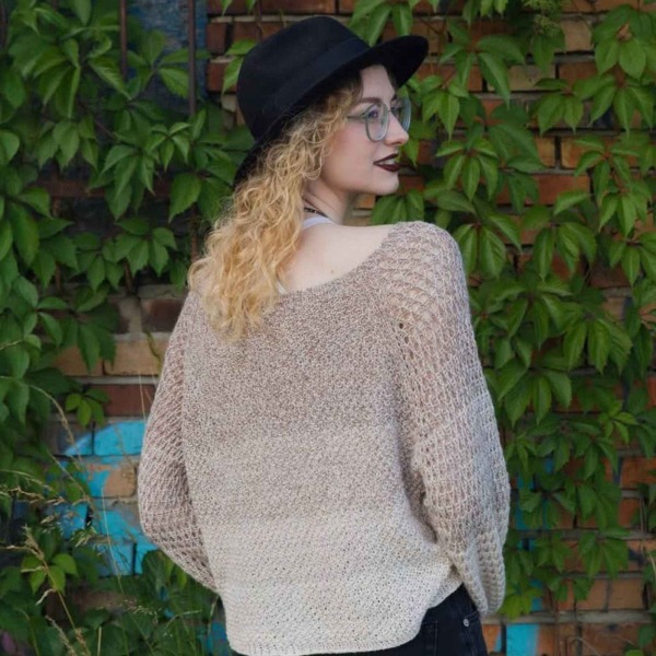 Zwiewny styl boho sweterek Etlingera 