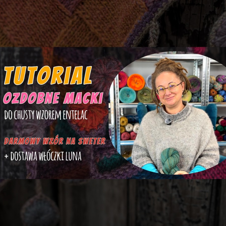 Ozdobne macki do chusty entrelac - tutorial